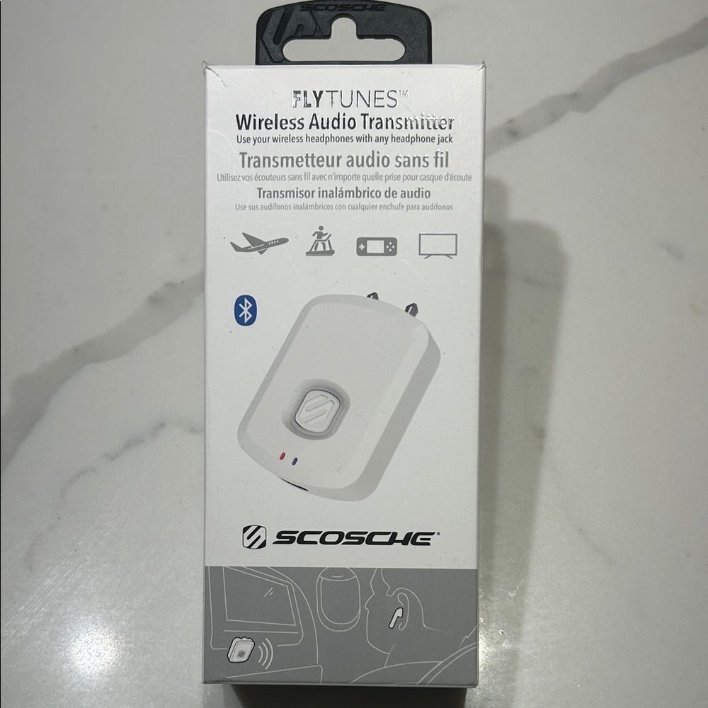 Scosche FlyTunes Bluetooth Audio Transmitter - White